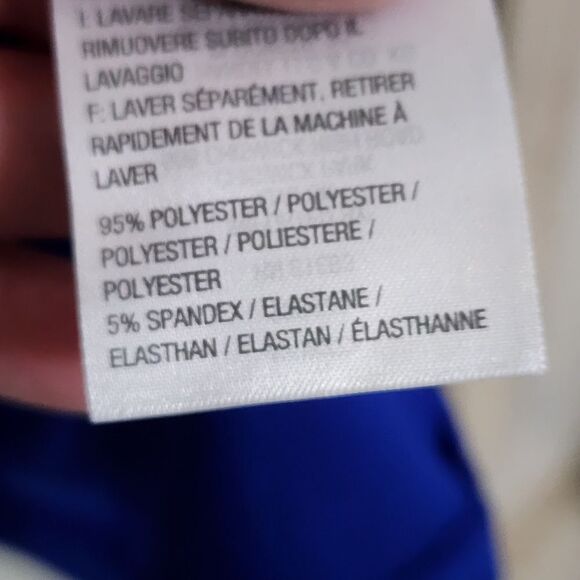 Susan Graver Every day top blue ruched bell sleeve blouse 2X - Picture 5 of 5